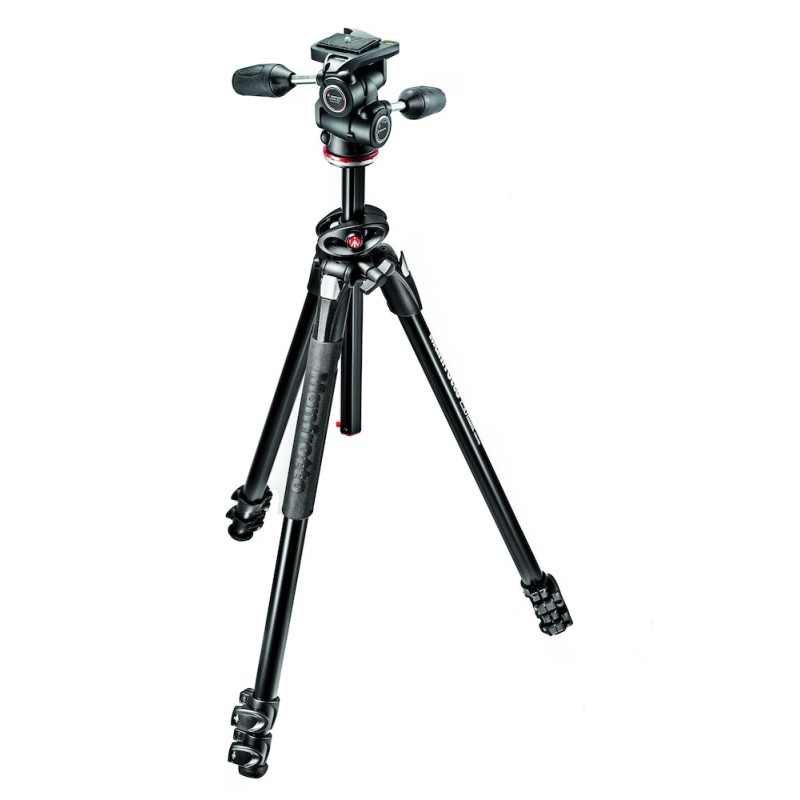 Manfrotto MK290DUA3-3W DUAL Alu-Stativ inkl. MH804-3W Neiger